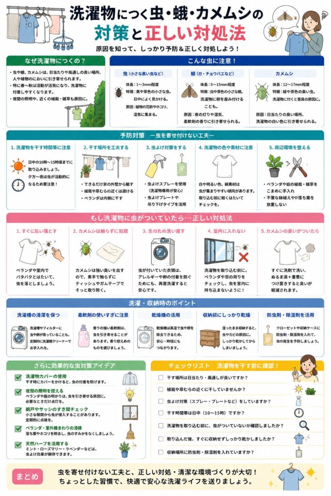 洗濯物の虫対策ガイド