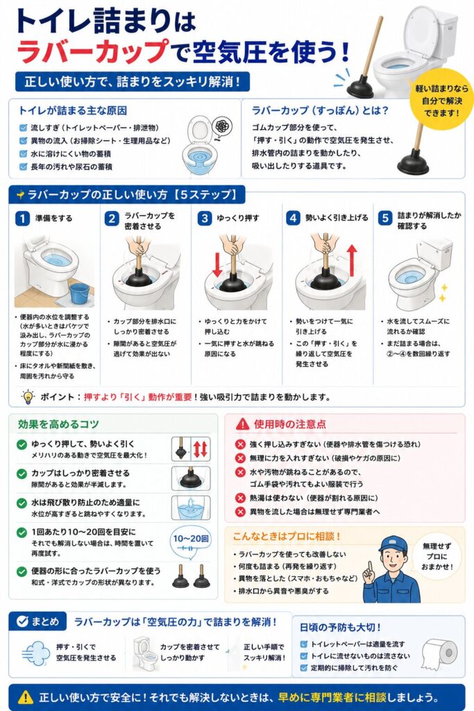 トイレの詰まり解消ガイド
