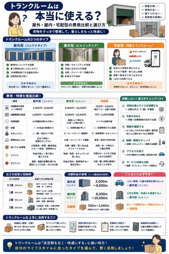 トランクルームの選び方